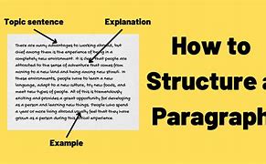 Image result for Paragraph Writing Structure