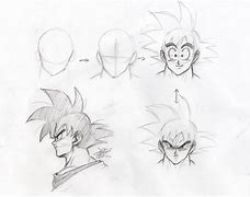 Image result for Goku Face Drawing Base Form