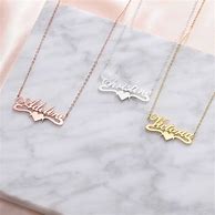 Image result for Heart Name Necklace