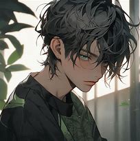 Image result for Anime Boy with Green Eyes