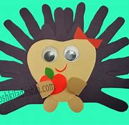 Image result for Hedgehog Handprint Craft