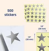 Image result for Large Sivler Star Stickers