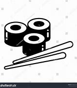 Image result for Sushi Draw Vector Black White