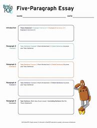 Image result for Paragraph Essay Graphic Organizer