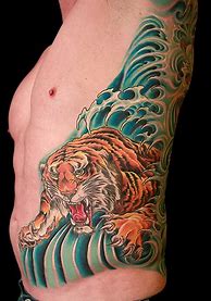 Image result for Tiger Rib Tattoo