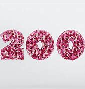 Image result for 200 Number Black and Pink