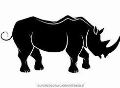 Image result for Black Rhino Stencil