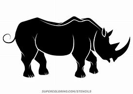 Image result for Large Rhino Stencil