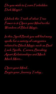 Image result for Real Black Magic Spells Bad Luck