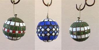 Image result for Mosaic Christmas Ornaments