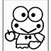 Image result for Keroppi with Glasses White and Black