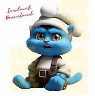 Image result for FNF Blue Smurf Cat