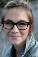 Image result for Smiling Woman Face Glasses