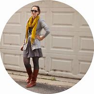 Image result for Dot Dress Fancy with Scarf