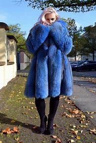 Image result for Dyed Fox Fur Coat