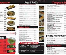 Image result for Blue Fin Sushi Menu