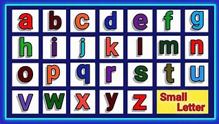 Image result for ABC Small Letters