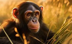 Image result for Chimpanzee Eating Grass