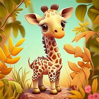 Image result for Baby Giraffe Art