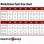 Image result for Male Pants Size Chart