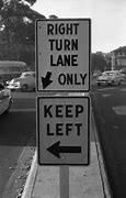 Image result for Keep Right to the Lane Divider Sign