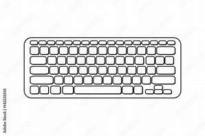 Image result for Computer Keyboard Black White