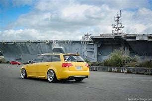 Image result for Yellow B7 Audi RS4