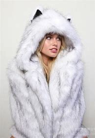 Image result for Dyed Fox Fur Coat