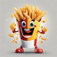 Image result for French Fry Cartoon Character