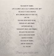 Image result for Thank You Poem Friend