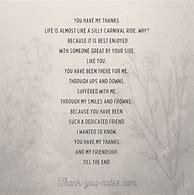 Image result for Thank You Poem Friend