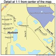 Image result for Hudson Florida Map