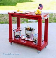 Image result for Small Rolling Bar Cart