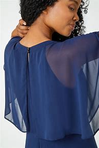 Image result for Cape Chiffon Midi Dress