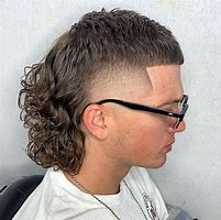 Image result for Curly Mullet Men