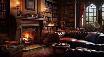 Image result for Cozy Library Room