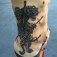 Image result for Tiger Rib Tattoo