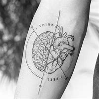 Image result for Anatomical Heart and Gear Tattoo