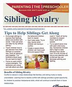 Image result for Sibling Rivalry Hand Out