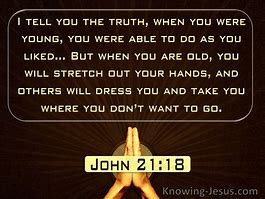 Image result for John 21:18