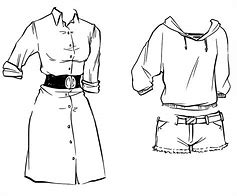 Image result for Different Clothes Drawing