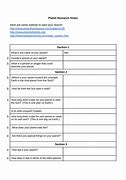 Image result for Planet Research Template