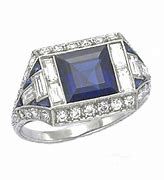 Image result for Art Deco Sapphire Engagement Rings