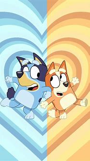 Image result for Bluey and Bingo Pink Wallpaper