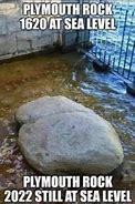 Image result for Plymouth Rock Sea Level Meme