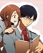 Image result for Iida X Ochako Line Art