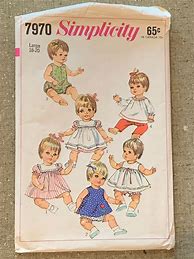 Image result for Baby Doll Clothes Patterns