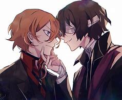 Image result for Chuya and Dazai Kiss