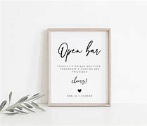 Image result for Open Bar Sign Funny