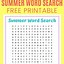 Image result for Easy Summer Word Search Puzzles